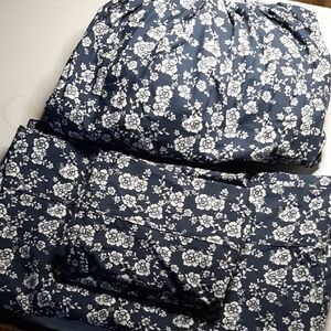 Floral Blue and White Bedding Sheet Set